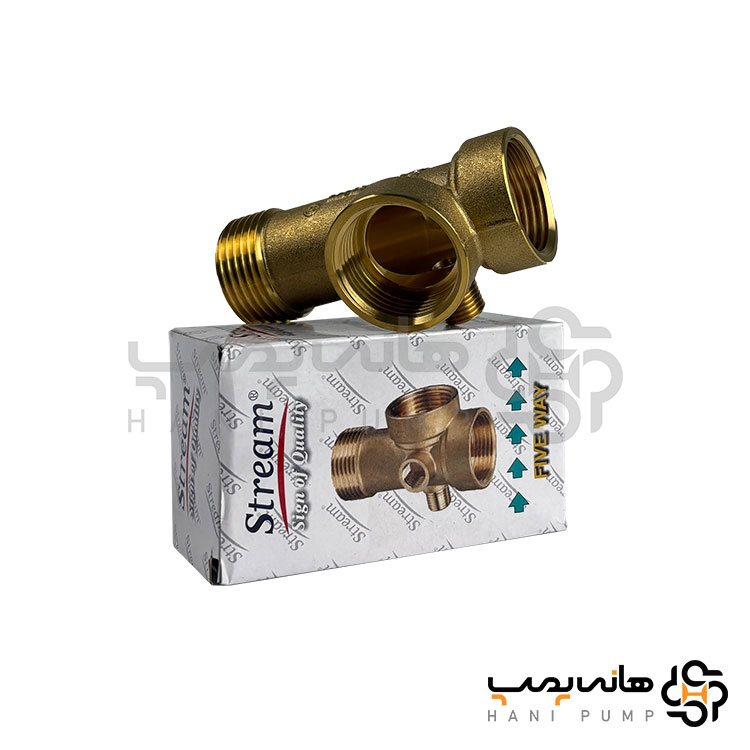 پنچ راهی برنجی استریم R5-B5200